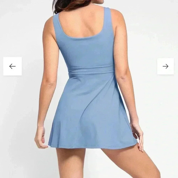 POPILUSH Shapewear Dress Square Neck Workout (pockets on the inner short) - Picture 4 of 9